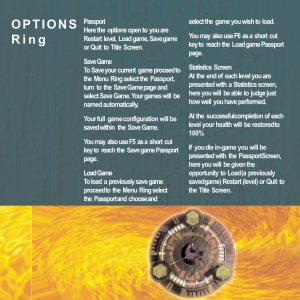 Tomb Raider from Core Design Game Manual on PC