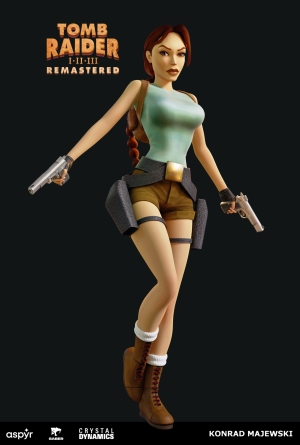 Tomb Raider I-III Remastered Character Artwork Lara Croft by Konrad Majewski