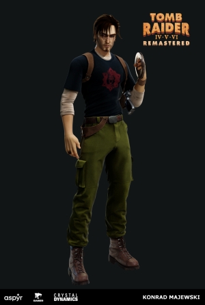 Tomb Raider IV-VI Remastered Character Artwork Kurtis Trent by Konrad Majewski