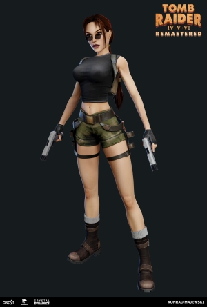 Tomb Raider IV-VI Remastered Character Artwork Lara Croft Angel of Darkness by Konrad Majewski