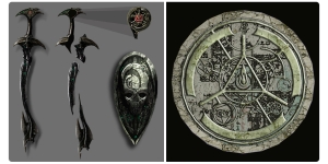 Tomb Raider Legend Artifacts and Lore Artwork