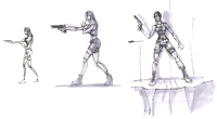 Tomb Raider Legend Lara Croft Illustrations