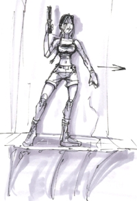 Tomb Raider Legend Lara Croft Illustrations