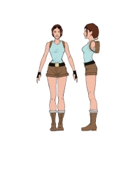 Tomb Raider Legend Lara Croft Illustrations