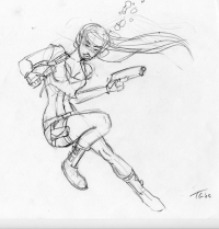 Tomb Raider Legend Lara Croft Illustrations