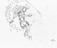 Tomb Raider Legend Lara Croft Illustrations