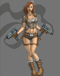 Tomb Raider Legend Lara Croft Illustrations
