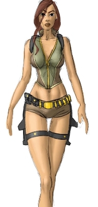 Tomb Raider Legend Lara Croft Illustrations