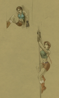 Tomb Raider Legend Fluid Movement Sketches