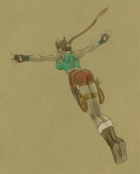 Tomb Raider Legend Fluid Movement Sketches