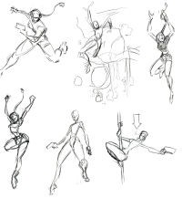 Tomb Raider Legend Fluid Movement Sketches