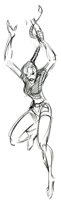 Tomb Raider Legend Fluid Movement Sketches