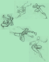 Tomb Raider Legend Fluid Movement Sketches
