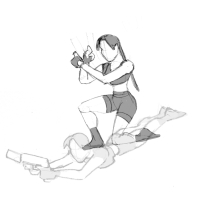 Tomb Raider Legend Fluid Movement Sketches