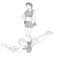 Tomb Raider Legend Fluid Movement Sketches
