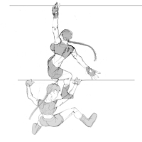 Tomb Raider Legend Fluid Movement Sketches