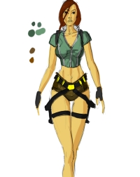 Tomb Raider Legend Outfit Exploration Sketches