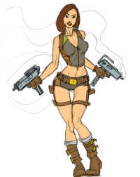 Tomb Raider Legend Outfit Exploration Sketches