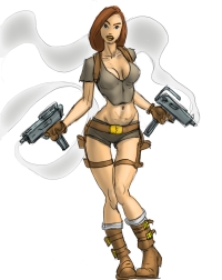 Tomb Raider Legend Outfit Exploration Sketches