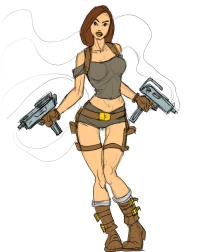 Tomb Raider Legend Outfit Exploration Sketches