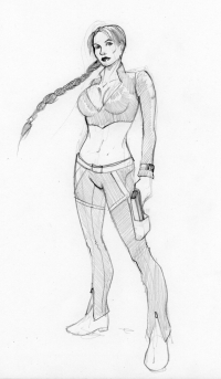 Tomb Raider Legend Outfit Exploration Sketches