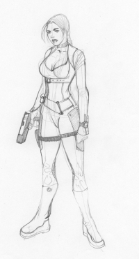 Tomb Raider Legend Outfit Exploration Sketches