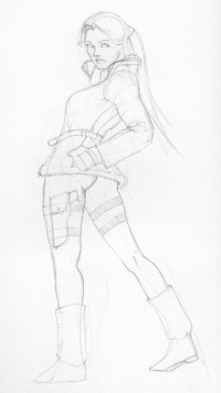 Tomb Raider Legend Outfit Exploration Sketches