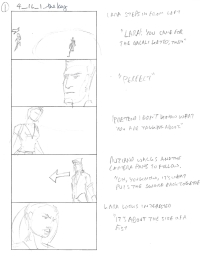 Tomb Raider Legend Storyboard Sketches