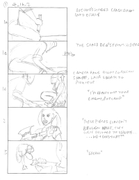 Tomb Raider Legend Storyboard Sketches