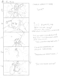Tomb Raider Legend Storyboard Sketches