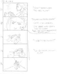 Tomb Raider Legend Storyboard Sketches