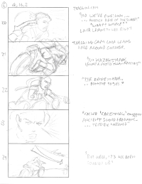 Tomb Raider Legend Storyboard Sketches