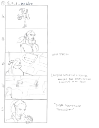 Tomb Raider Legend Storyboard Sketches