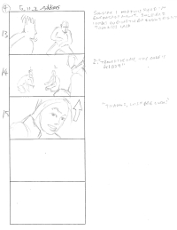 Tomb Raider Legend Storyboard Sketches