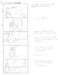 Tomb Raider Legend Storyboard Sketches