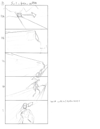 Tomb Raider Legend Storyboard Sketches