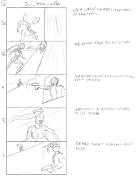 Tomb Raider Legend Storyboard Sketches