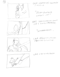 Tomb Raider Legend Storyboard Sketches