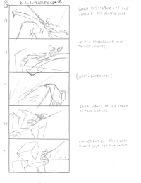 Tomb Raider Legend Storyboard Sketches