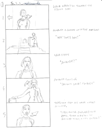 Tomb Raider Legend Storyboard Sketches