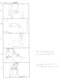 Tomb Raider Legend Storyboard Sketches