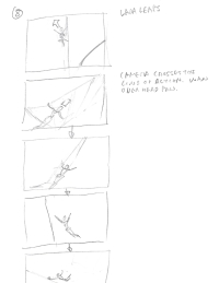 Tomb Raider Legend Storyboard Sketches
