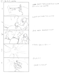 Tomb Raider Legend Storyboard Sketches