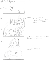 Tomb Raider Legend Storyboard Sketches