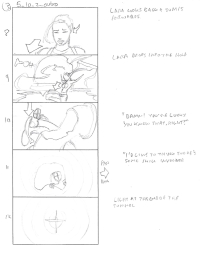 Tomb Raider Legend Storyboard Sketches