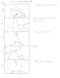 Tomb Raider Legend Storyboard Sketches