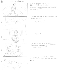 Tomb Raider Legend Storyboard Sketches