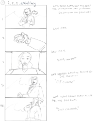 Tomb Raider Legend Storyboard Sketches