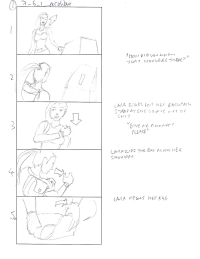Tomb Raider Legend Storyboard Sketches