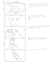 Tomb Raider Legend Storyboard Sketches
